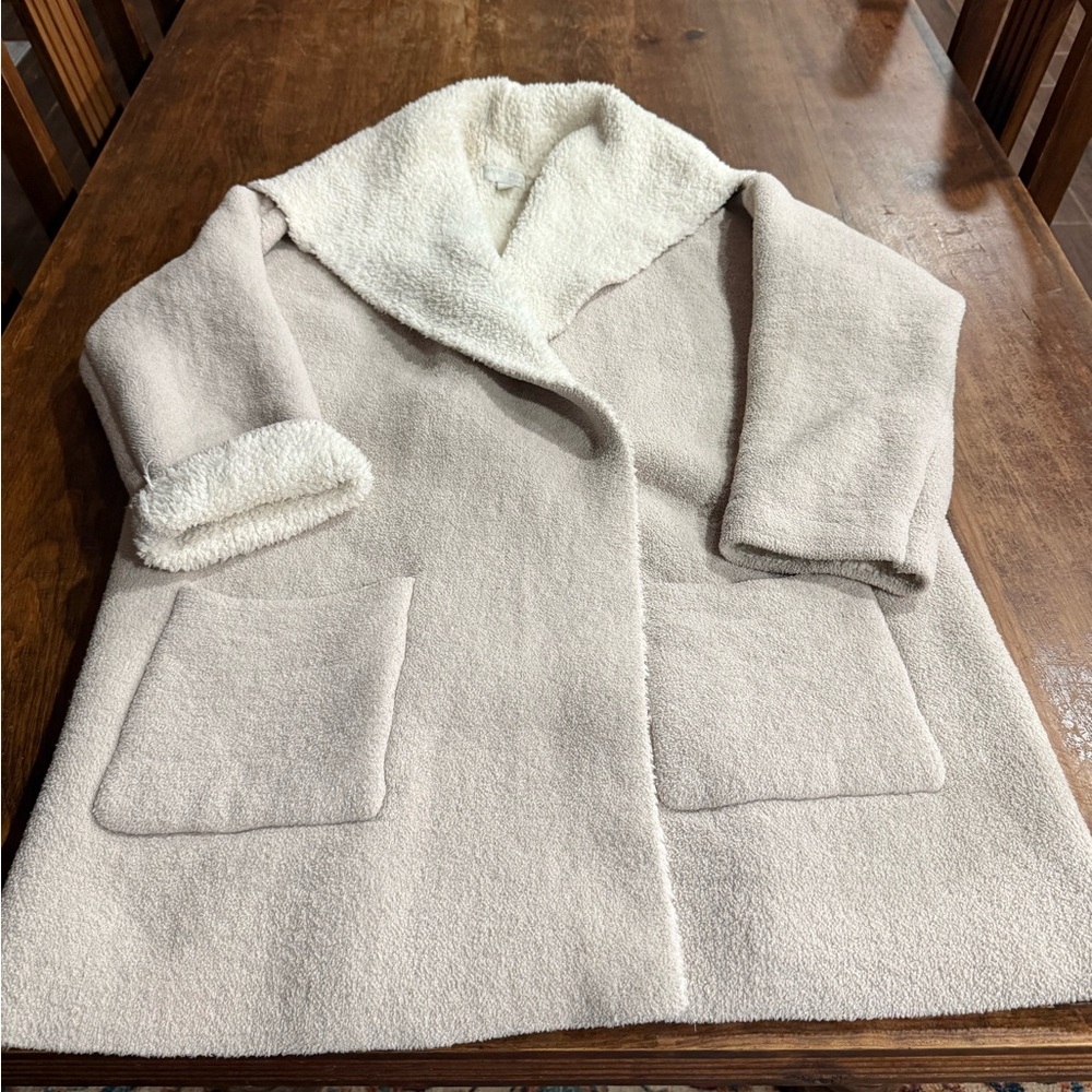 Barefoot Dreams Cream Teddy Jacket